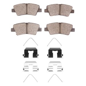 Hyundai Nexo Ceramic Brake Pads - Rear - R1 Concepts - R1 Ceramic Pads and Hardware Kit - `17-`25